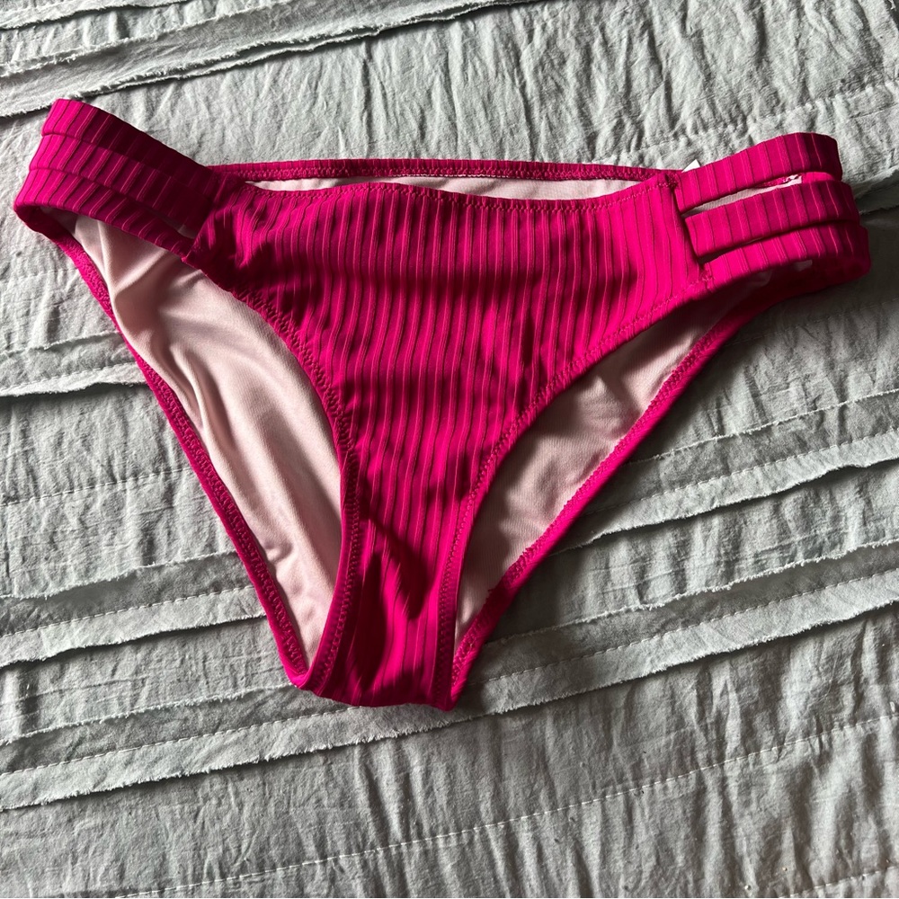Hot Pink Full coverage Bathing Suit Bottoms
